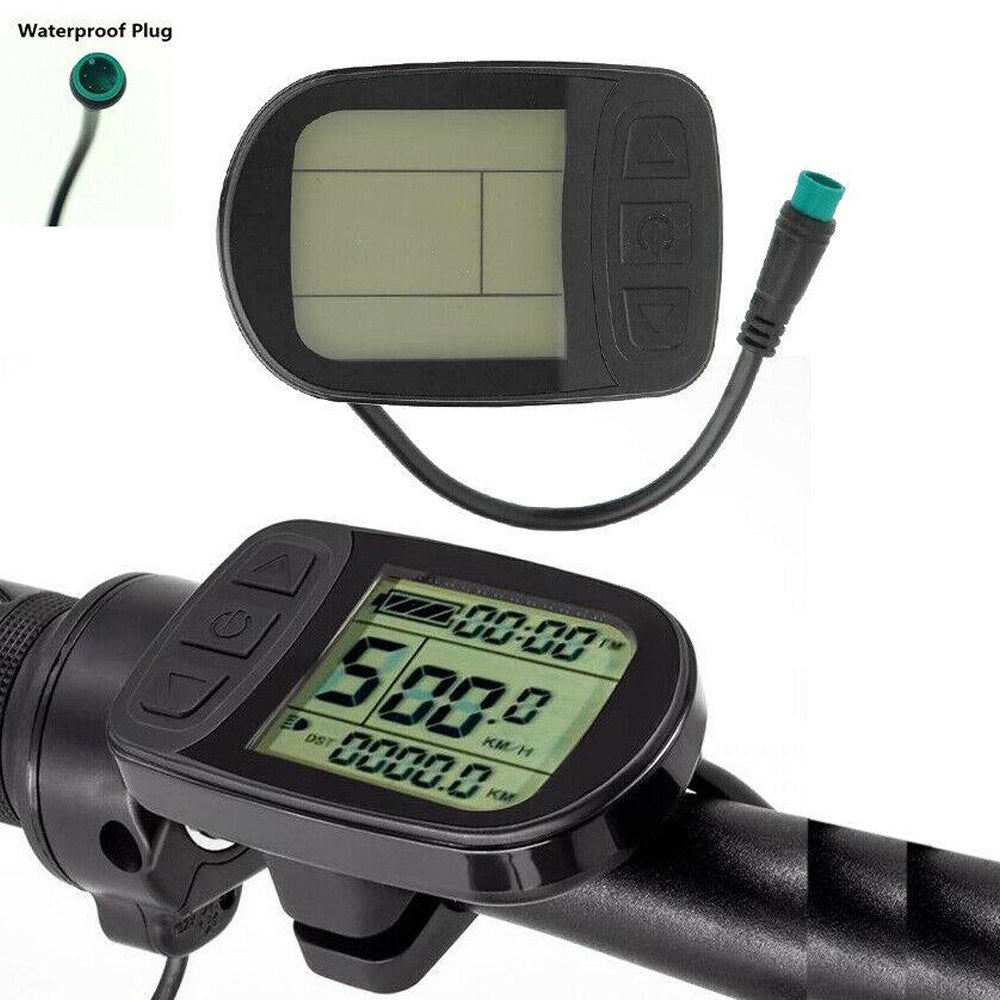 NULKOMMA Electric Bike KT-LCD5 Display Meter 24V/36V/48V Ebike Speed Control Panel Waterproof Connector