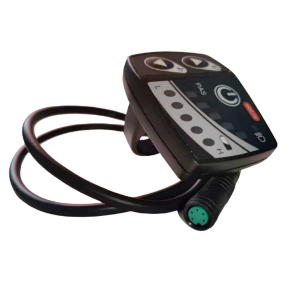 Nulkomma Ebike LED Display Meter Sing YIU LED Control Panel with 5-pin Female Connector Waterproof Electric Bike Speedometer