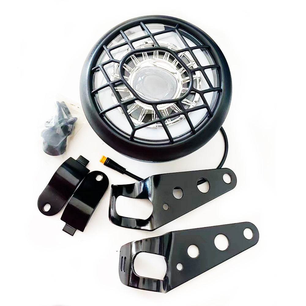 Headlight Durable Bright Front Light for Electric Bicycle 3 Pin Male Connector