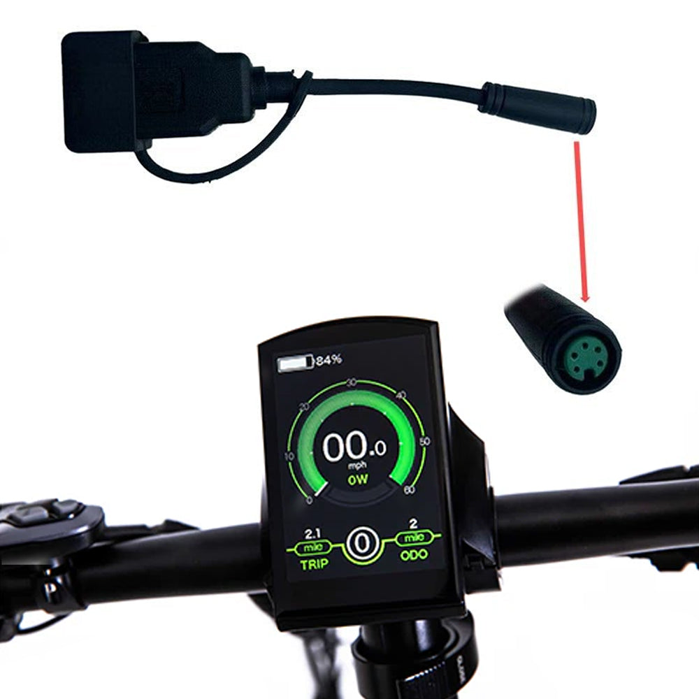 NULKOMMA KD986 LCD Display Meter for POLARNA Ebike Conversion Kit Waterproof 5-pin Female Connector