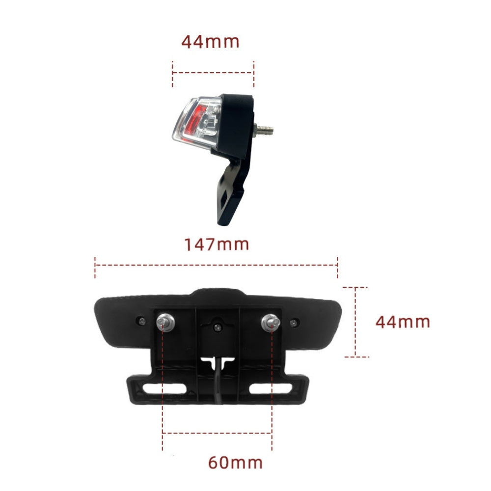 NULKOMMA Ebike Tail Light LED Brake Light with Turn Signals 36V/48V Waterproof Warning Light Bike Rear Light Night Riding Electric Bike Accessories