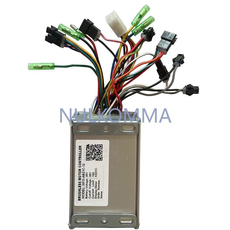 NULKOMMA Brushless Motor Controller X813-AB21C-12 48V 18A E-Bike Scooter Universal E-Bike Conversion Kit Bicycle Speed Controller