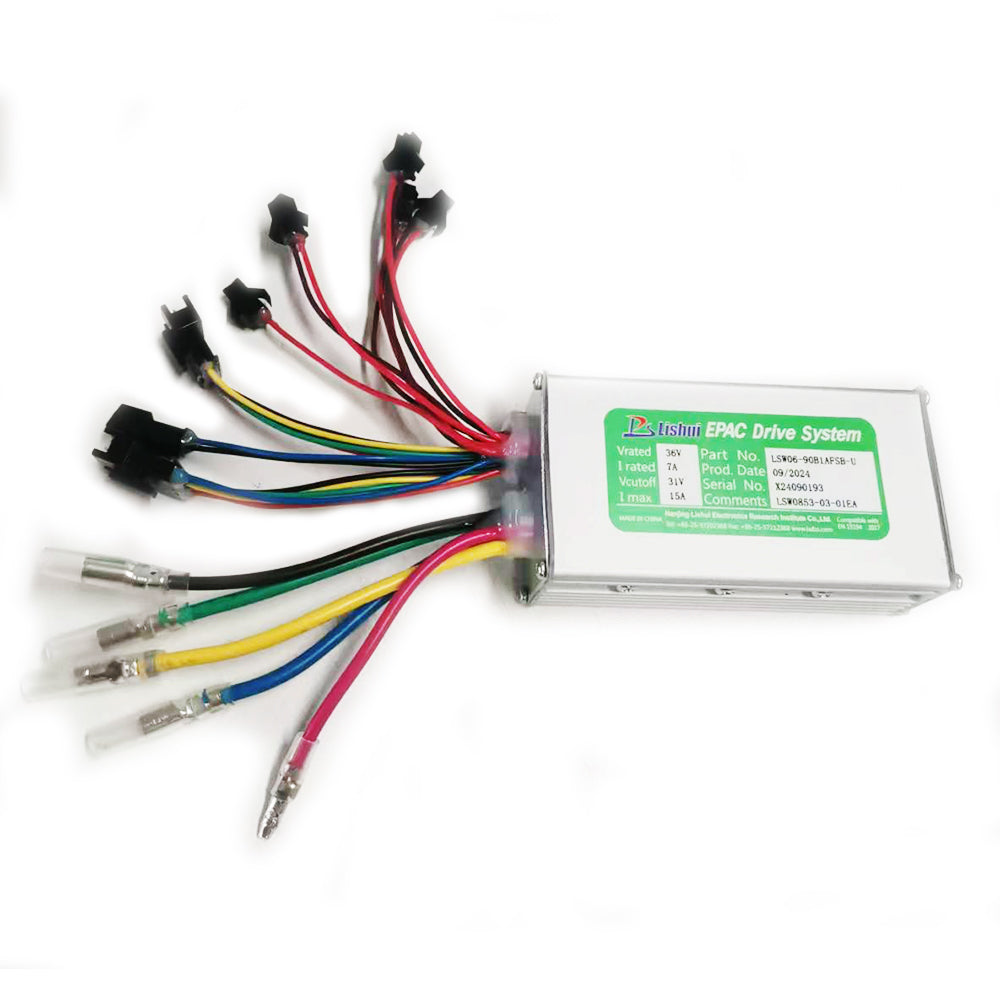 LSW06-90B1AFSB-U Electric Bicycle Controller DC36V 15A Brushless Motor Controller for E-Bike Scooter EPAC Drive System LSW0853-03-01EA