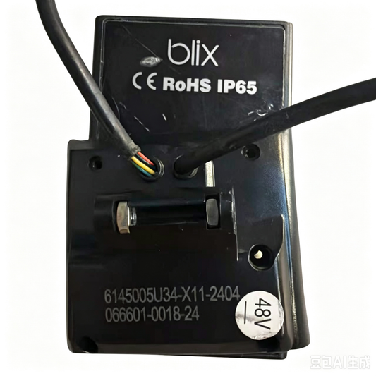 Blix 48V Ebike LCD Display, IP65 Waterproof E-Bike Dashboard with Hand Control Switch, CE RoHS Certified Electric Bicycle Speedometer Replacement with Waterproof Connector