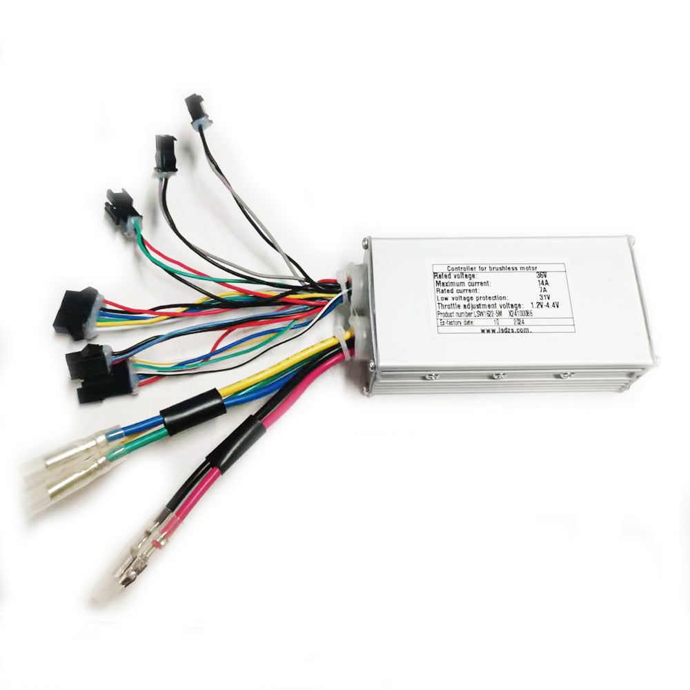 LSW1622-5M Electric Bicycle Controller DC36V 14A Brushless Motor Controller for Electric Bicycle E-Bike Display Meter