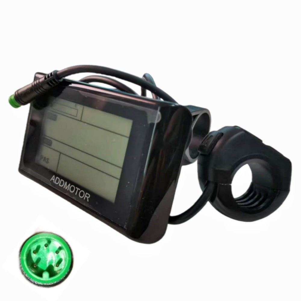 NULKOMMA ADDMOTOR LCD Display Meter 48V Ebike Conversion Kit Speed Control Panel Screen Electric Bicycle Computer Waterproof 5-pin Male Connector