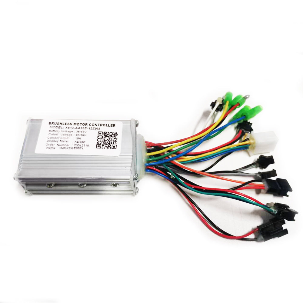 X813-AA26E-12Z9M Brushless Motor Controller 36/48V 15A Ebike Controller for KD26E