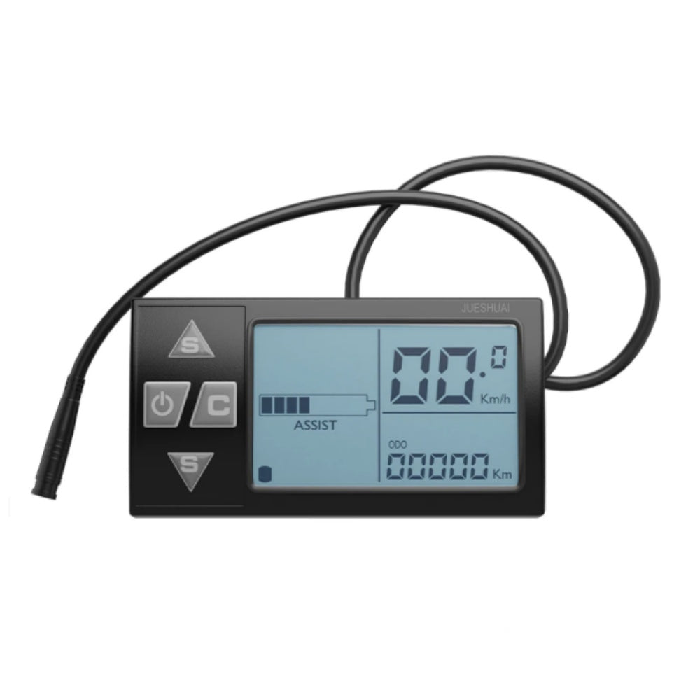 Nulkomma LCD-S861 Ebike Écran LCD Compteur 36V 48V Panneau de Contrôle de Vitesse 6 Broches Connecteur Mâle Kit de Conversion de Vélo Electrique