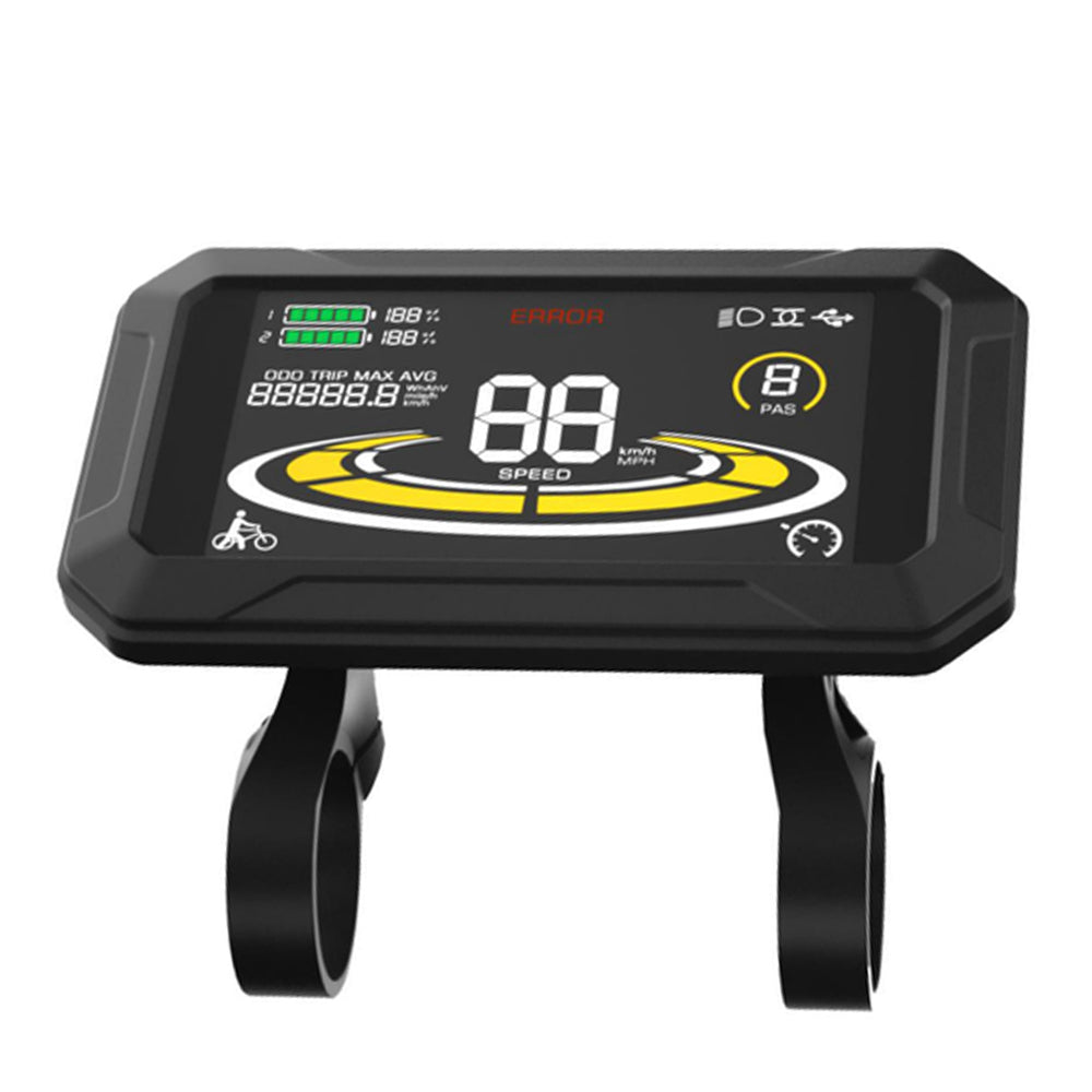 YL-90T Ebike Conversion Kit LCD Display Meter with 5 Pin Male Connector