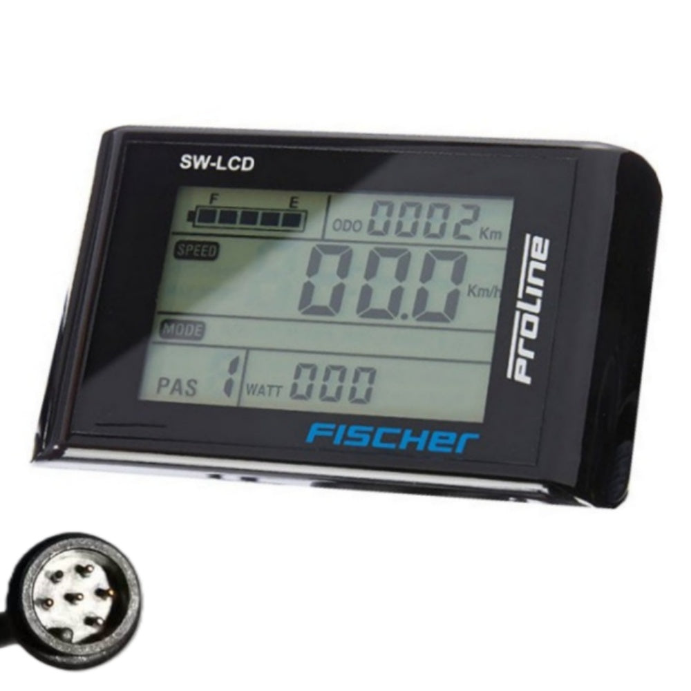 Nulkomma SW-LCD Display for FISCHER with USB charging port