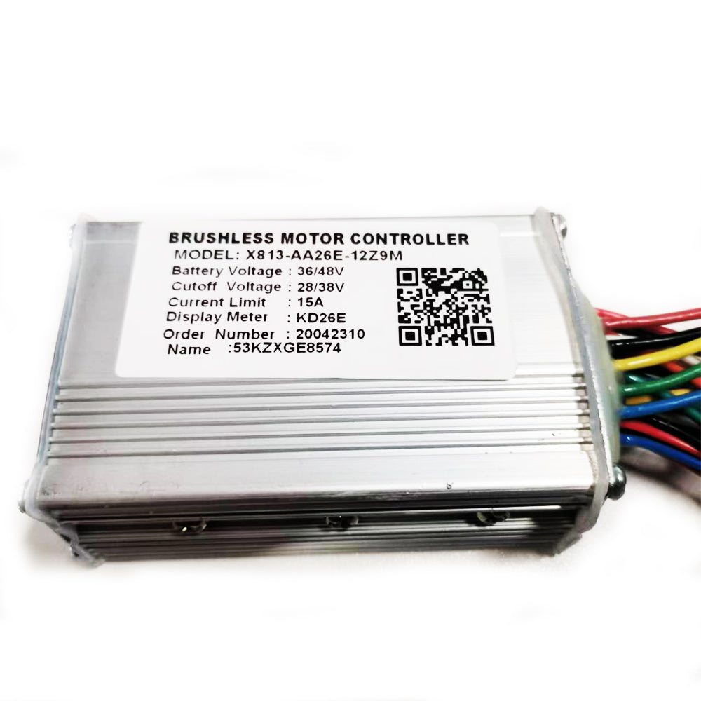 X813-AA26E-12Z9M Brushless Motor Controller 36/48V 15A Ebike Controller for KD26E