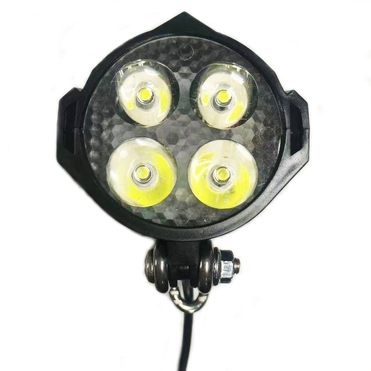 NULKOMMA Ebike Headlight 36V-48V Super Bright LED Light for Electric Bike Scooter Mountain Bike Light for Night Riding Waterproof