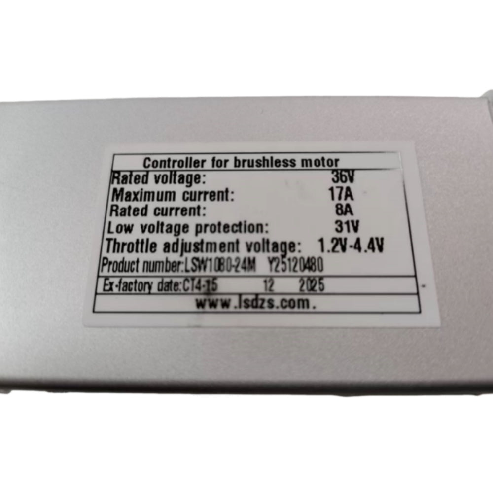 Nulkomma LSW1080-24M Brushless Motor Controller 36V 17A Ebike Controller