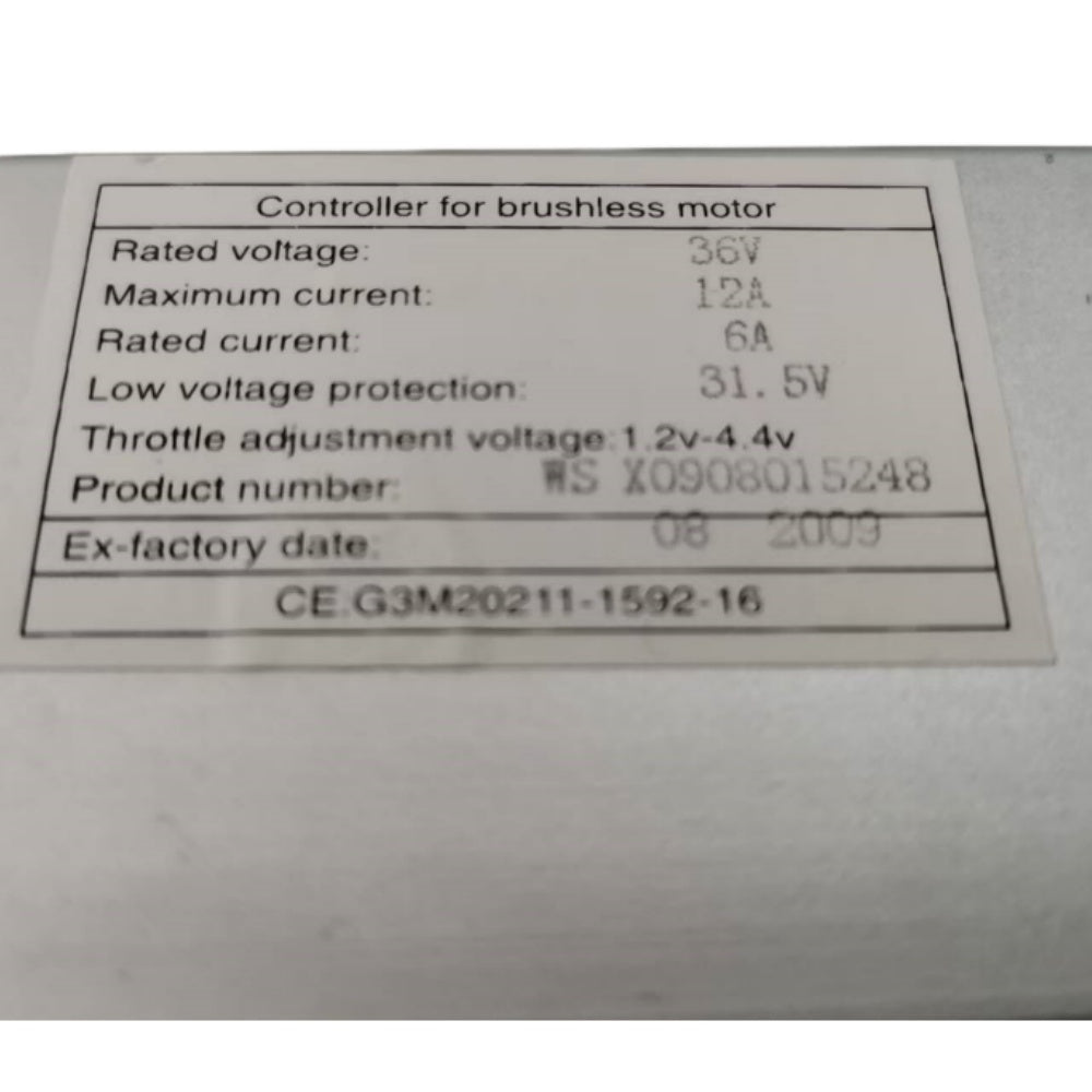 NULKOMMA WS X0908015248 Brushless Motor Controller 36V 12A