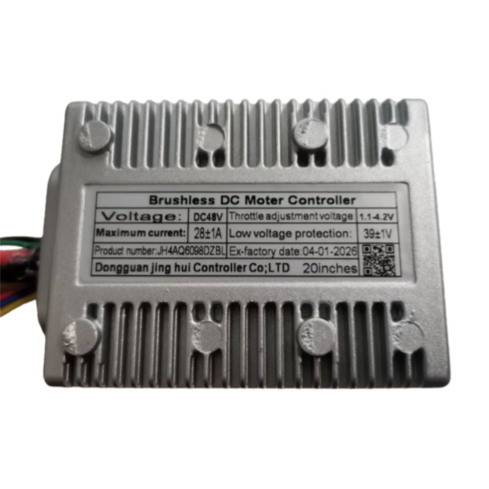 Nulkomma JH4AQ6098DZBL Brushless Motor Controller 48V 28A Ebike Controller 20inches