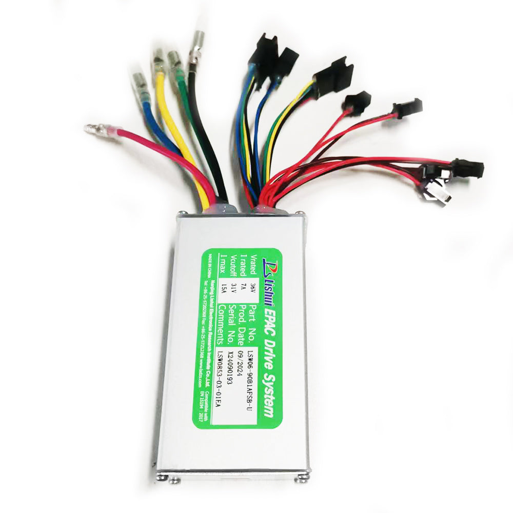 LSW06-90B1AFSB-U Electric Bicycle Controller DC36V 15A Brushless Motor Controller for E-Bike Scooter EPAC Drive System LSW0853-03-01EA