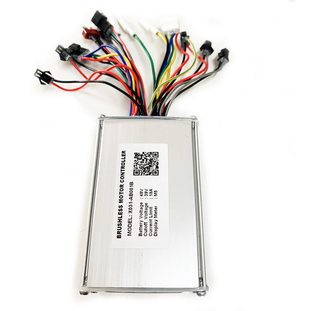 X031-AB001B Electric Bicycle Controller DC48V 18A Brushless Motor Controller for M5 Display Meter