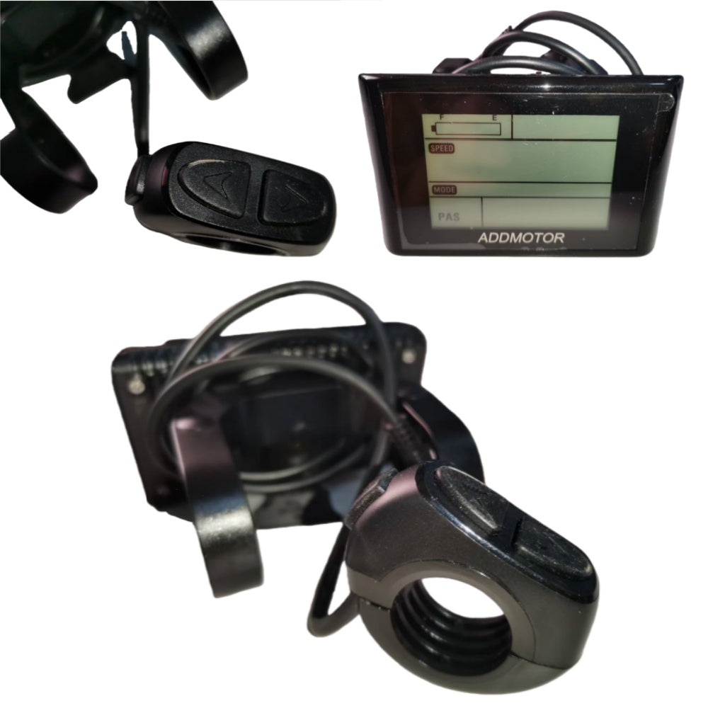 NULKOMMA ADDMOTOR LCD Display Meter 48V Ebike Conversion Kit Speed Control Panel Screen Electric Bicycle Computer Waterproof 5-pin Male Connector