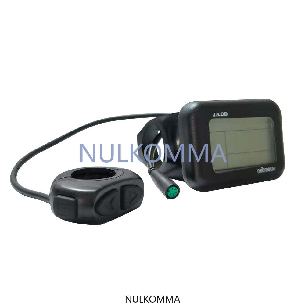 NULKOMMA Ebike J-LCD Display 36V for MTB Bicycle Accessories Electric Bike Speed Screen King Meter Ebike Display 5-Hole Female Connector