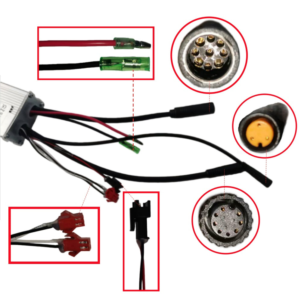 Nulkomma LD-ON-101 Brushless Motor Controller 36V 15A Ebike Controller 250W