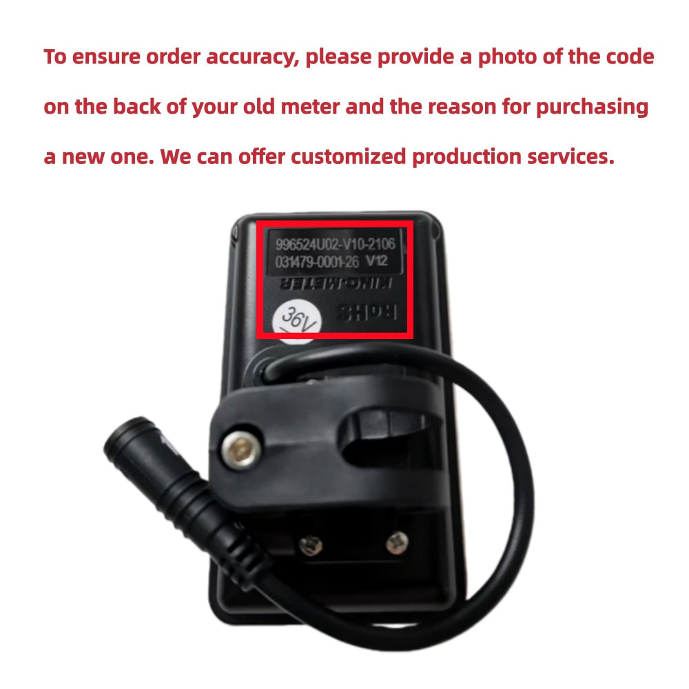 Nulkomma Converted Ebike LCD Display Meter King-Meter 36V Ebike Speed Control Meter