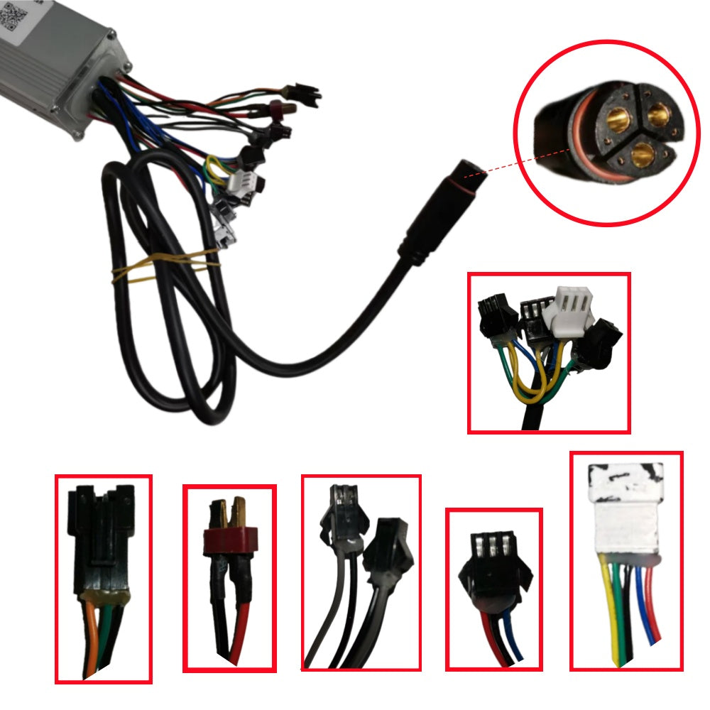 Nulkomma X098-AXC003 Brushless Motor Controller 48V 20A Ebike Controller for KDS Display Meter