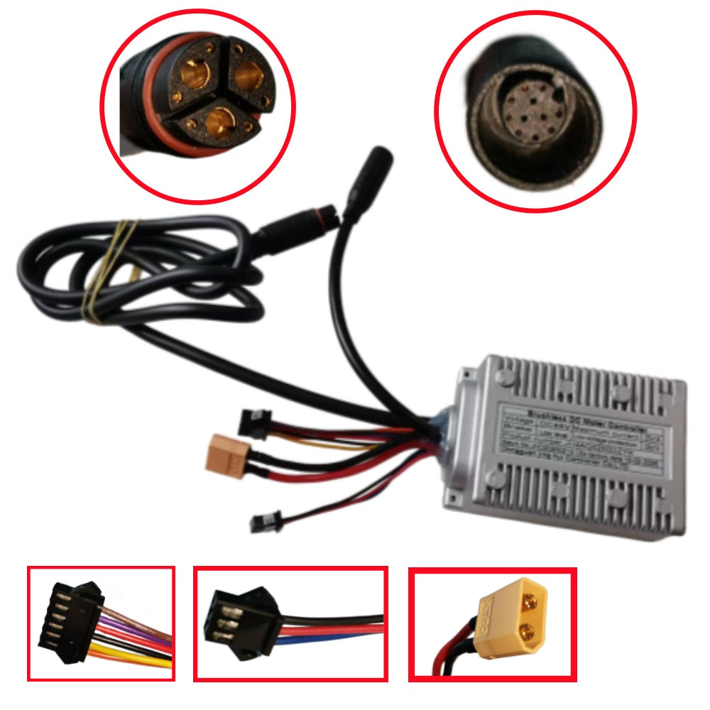 Nulkomma JH4AQ5250DZYK Ebike Controller DC48V 25A Ebike Brushless Motor Controller