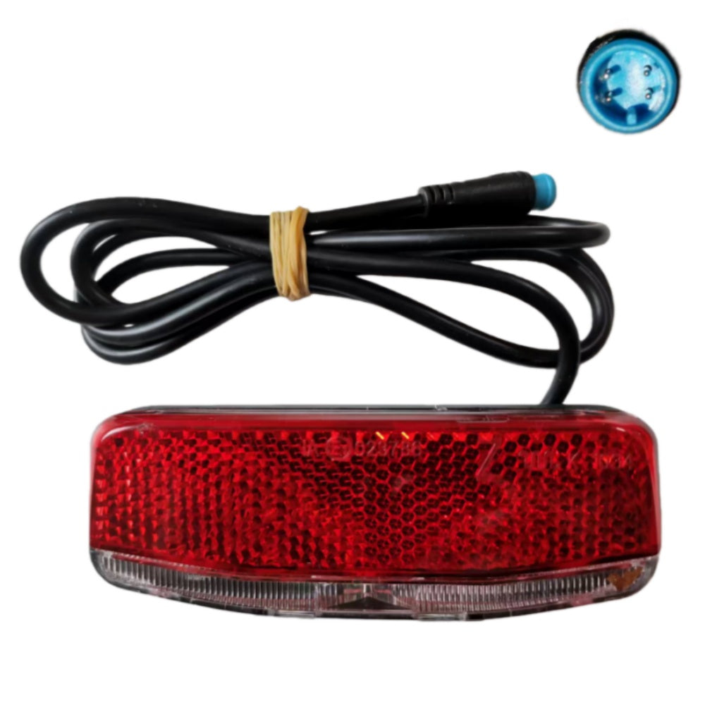 Nulkomma Rad Power Ebike LED Tail Light Waterproof Signal Light Tail Brake Stop Bar