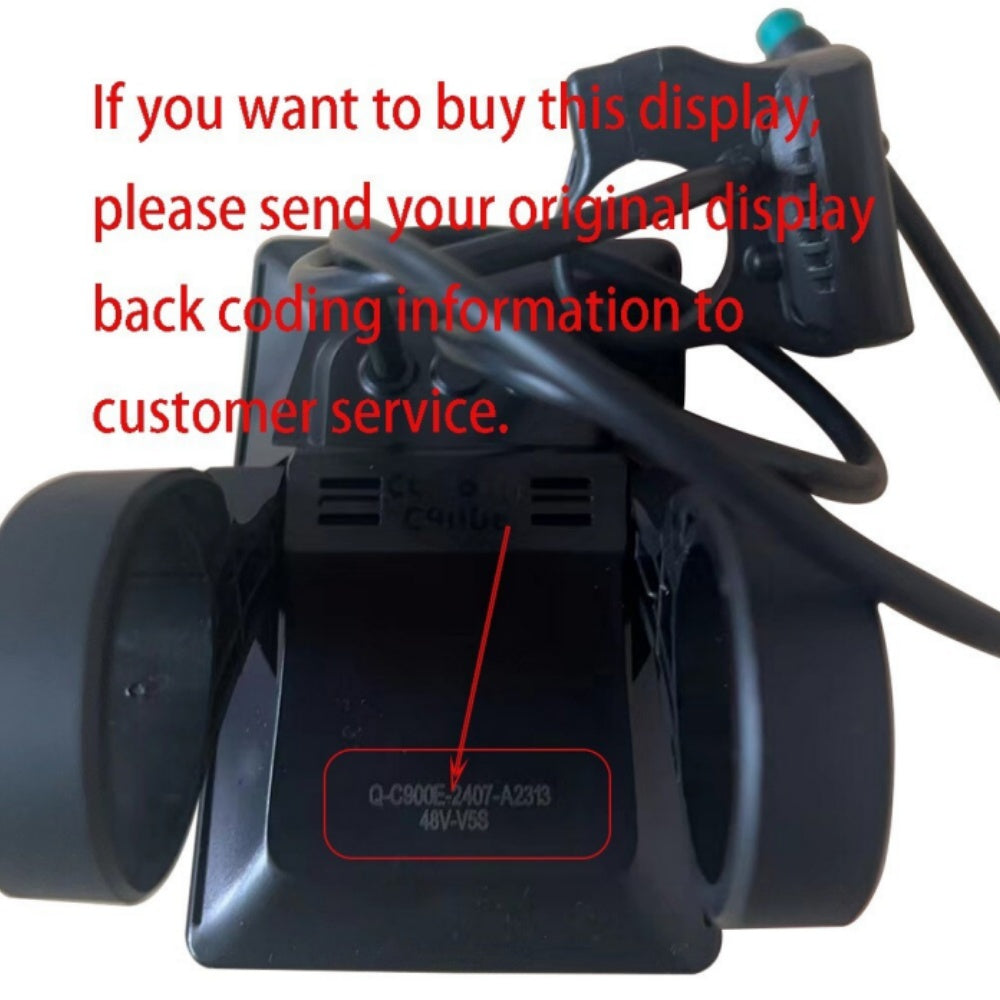 Bigstone C900E Ebike LCD Display Meter 24V/36V/48V/52V 5-Pin Connector