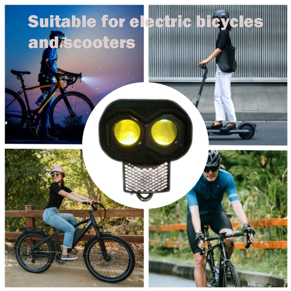Nulkomma Ebike LED Light Ebike Headlight LED Front Light for Night Riding LED Light for Electric Bike Scooter