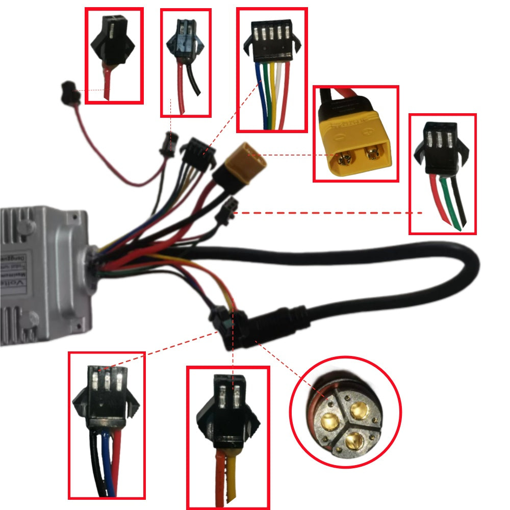 Nulkomma JH4AQ6098DZBL Brushless Motor Controller 48V 28A Ebike Controller 20inches