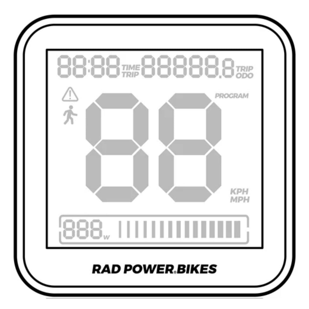 Nulkomma RAD POWER BIKES Rad UI Display 48V