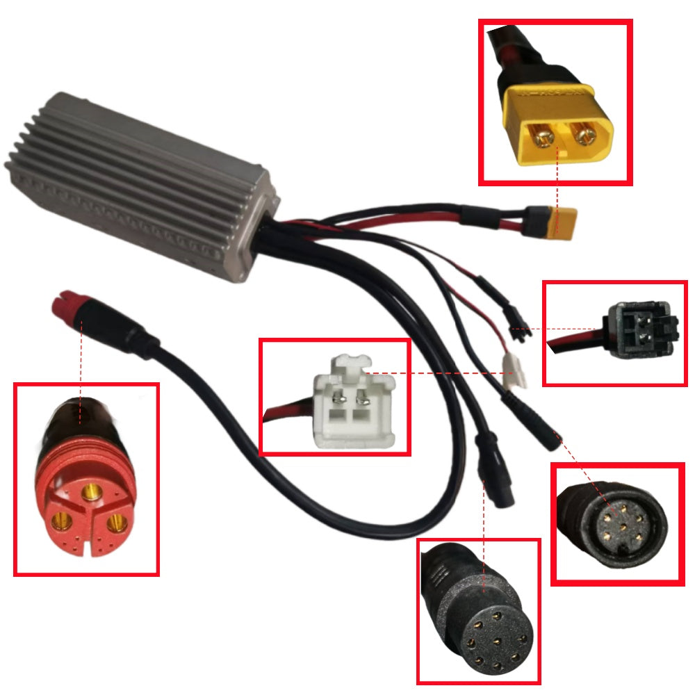 Nulkomma Brushless Motor Controller LSW1395-30-7F Ebike Controller 48V 25A