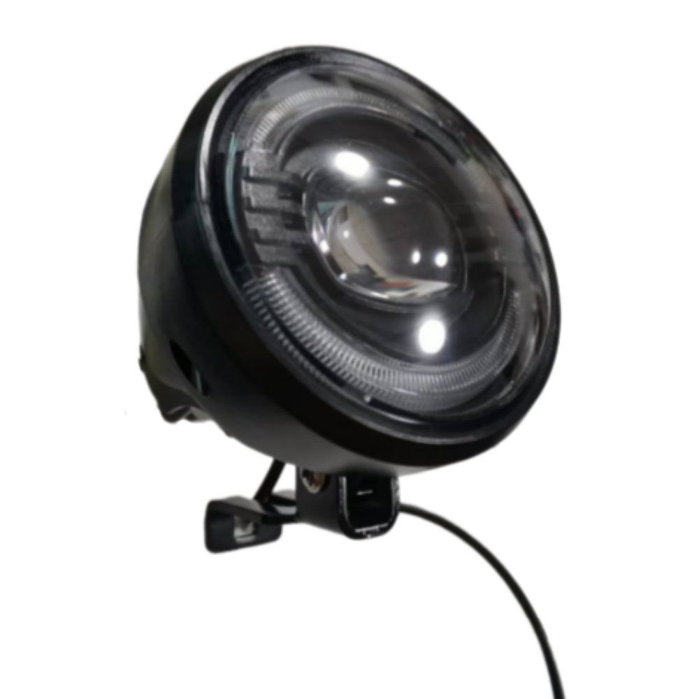 Nulkomma Ebike LED Light 36-60V Electric Bicycle Headlight with Horn