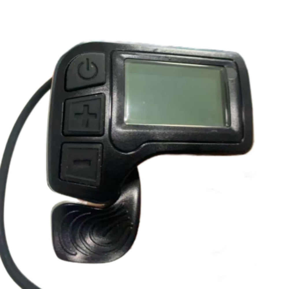 Nulkomma KING-METER Digital II LCD Display + Throttle, Threaded metal connector