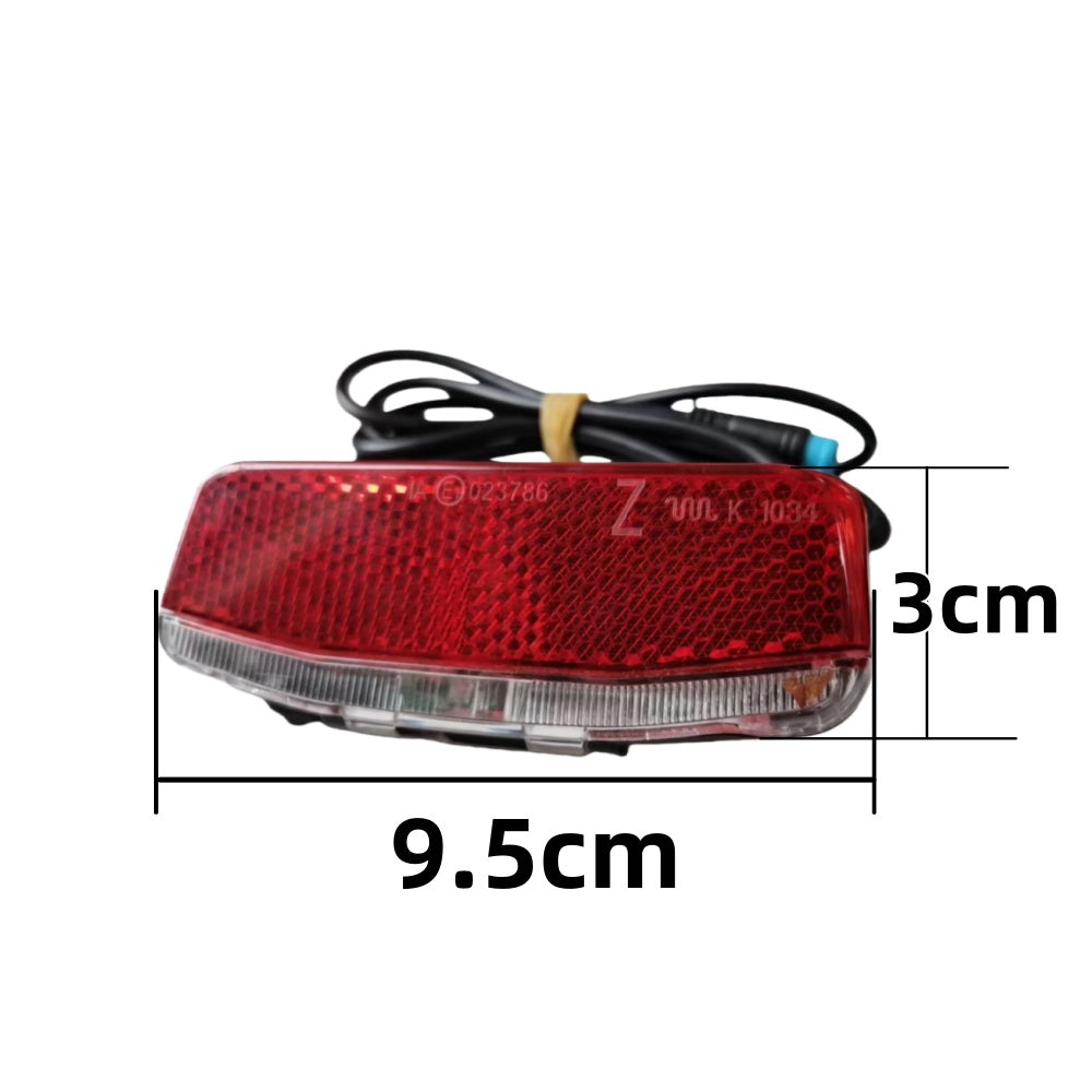 Nulkomma Rad Power Ebike LED Tail Light Waterproof Signal Light Tail Brake Stop Bar