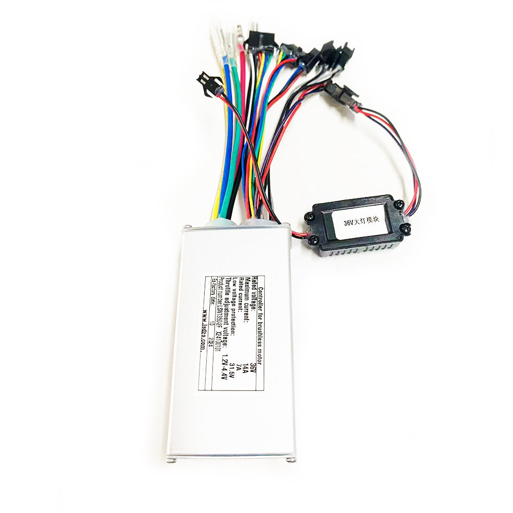 LSW1350-2F Brushless Motor Controller DC36V 14A Ebike Controller for Cycling Computer Display