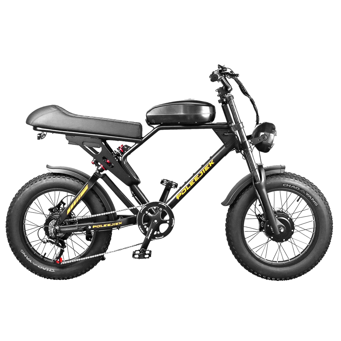 NULKOMMA 20'' Electric Bike for Adults Removable Battery 25.6Ah Commuting Mountain Bike with LCD Display Meter Retro Dual Motors Ebike 3000W with Waterproof Headlight