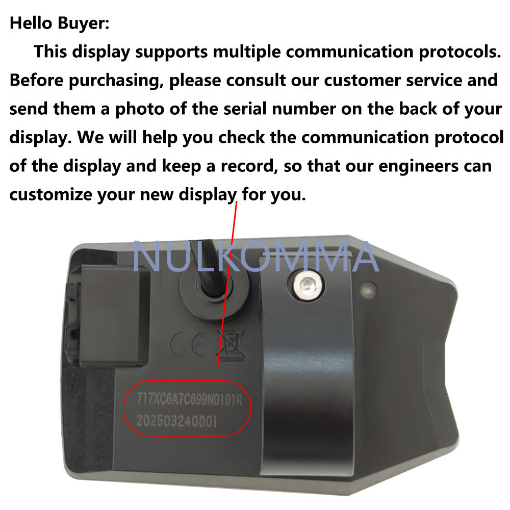 E-bike Display KD717 5-pin Speedometer 24V 36V 48V 52V for MTB Electric Bicycles Fat Bikes Accessories