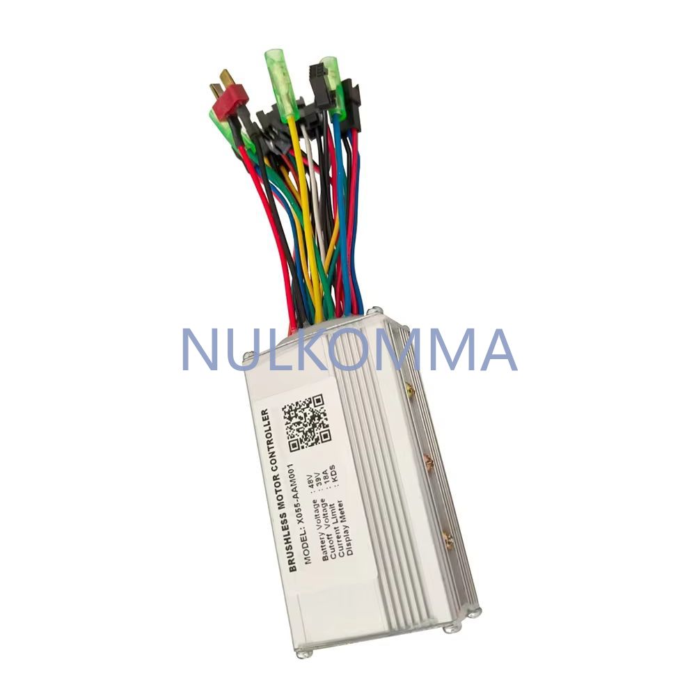 NULKOMMA 48V 18A Brushless Motor Controller X055-AAM001 Electric Bicycle Scooter Speed Controller with KDS Protocol Display