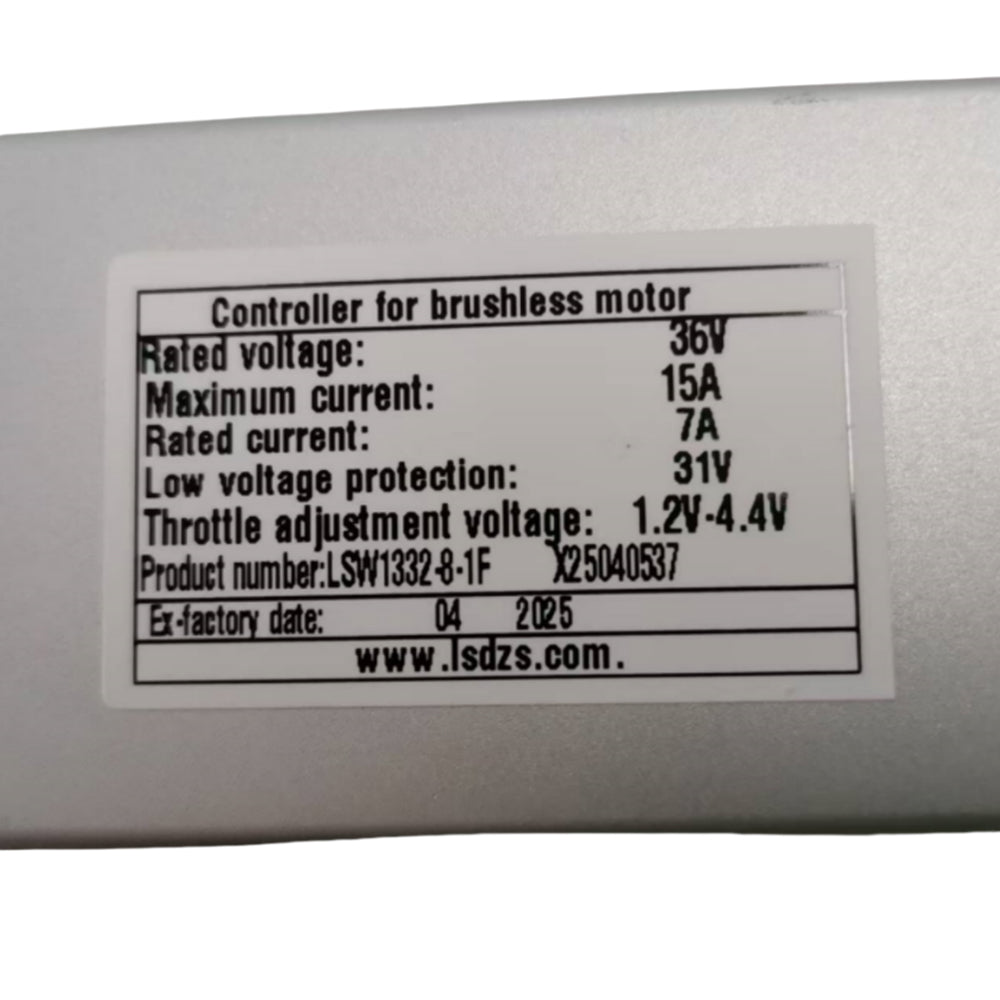 NULKOMMA LSW1332-8-1F Brushless Motor Controller 36V 15A Ebike Controller