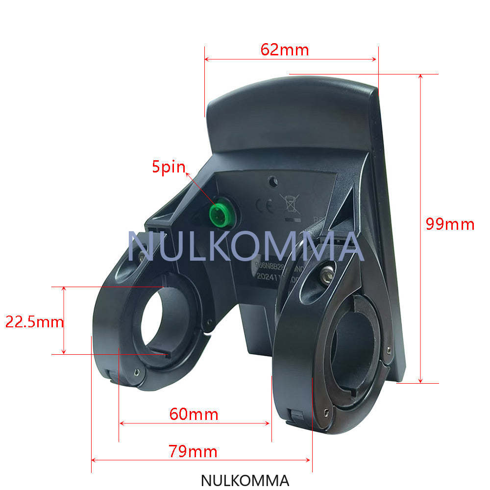NULKOMMA E-Bike Computer LCD Display Screen Meter Speed Controller KD986 48V for ECOBIKE Key Disp Electric Bicycle  MTB Universal