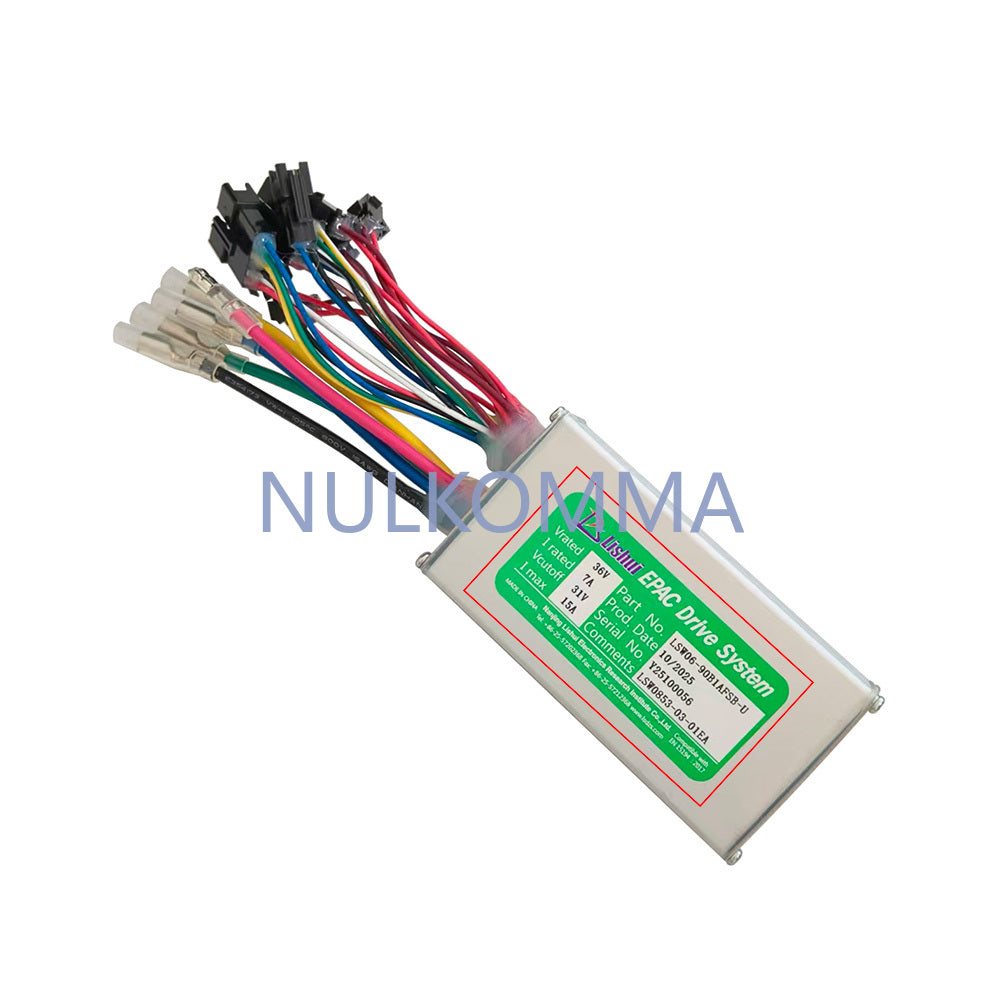 NULKOMMA Ebike Brushless Motor Controller LSW0853-03-01EA 36V 15A Suitable for Electric Bicycles Scooters Fat-Tire Bikes Speed Controller