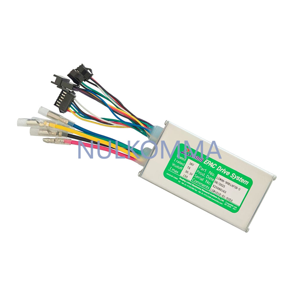 NULKOMMA Ebike Brushless Motor Controller LSW1010-01-04EA 36V 15A Suitable for Electric Bicycles Scooters Fat-Tire Bikes Speed Controller