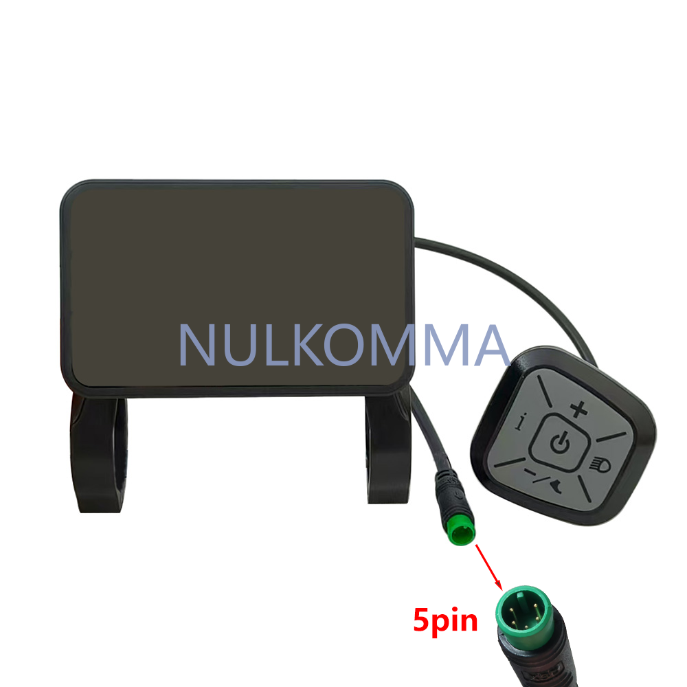 Electric Bicycle Display Panel YL81F Yolin 48V UART Protocol 5-Pin Bike Computer Odometer Speedometer (For Electric Bicycles)