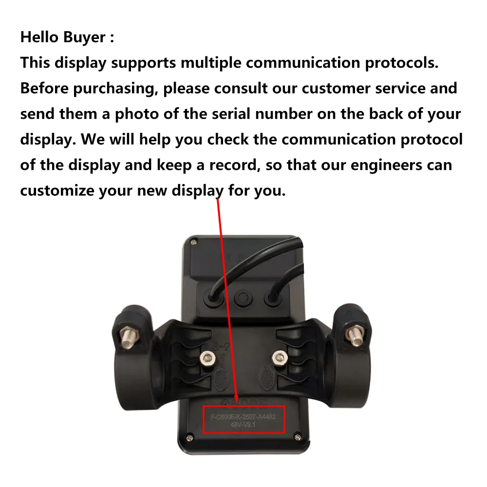 Nulkomma  Electric Bike Display C600E 36V/48V 5Pin Speed Control Panel Conversion Kit for Ebike MTB Fat Bike Accessories
