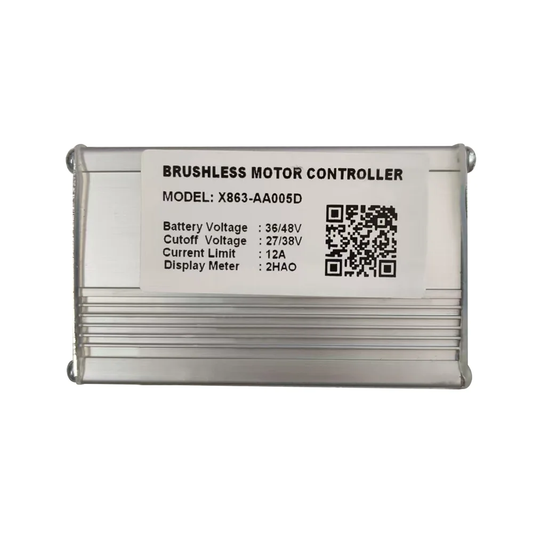 Nulkomma Ebike Brushless Motor Controller X863-AA005D 36V 48V 12A for 2HAO Protocol Electric Scooters MTB Accessories Speed Controller