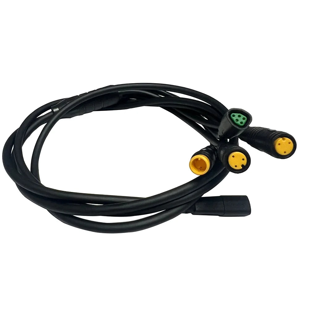 Nulkomma 1T4 BAFANG Waterproof Wiring Harness for Electric Bicycles Motor Unit Center Motor Gear Sensor Display Extension Cord