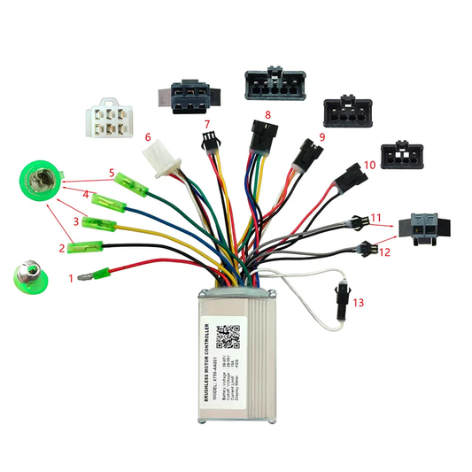 Nulkomma Ebike Brushless Motor Controller 36/48V 15A Speed Controller X759-AA001 KDS for Electric Bicycle Scooter Motorcycle