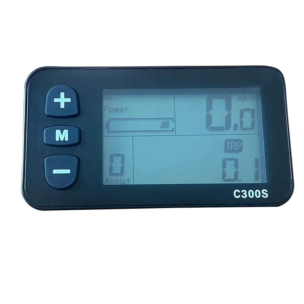 Nulkomma C300S LCD 36V 48V Display E-Bike Variable Speed Bike Electric Motorcycle Speedometer Mountain Bike Speed Control Panel
